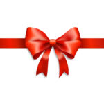 Red Ribbon And Bow Isolated On White Red Ribbon And Bow Isolated On White